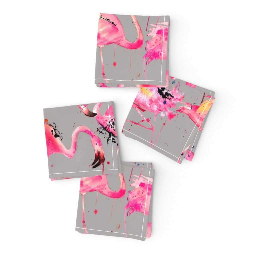 flamingo repeat on gray smaller