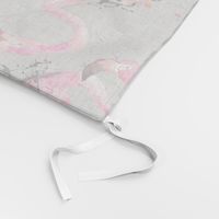 flamingos on gray large scale