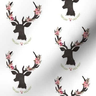 4" Spring Floral Deer