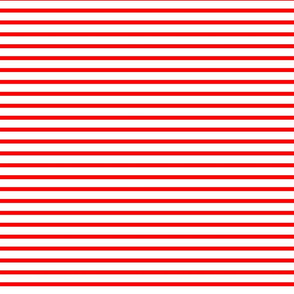 Sailor stripes in bright red /invert/