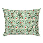 Ditsy Vintage Mistletoe - Tiny