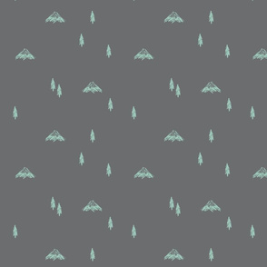 Mountain Doodles (grey)