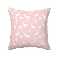6" Pink Silhouette Deer
