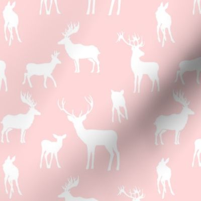 6" Pink Silhouette Deer