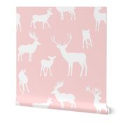 6" Pink Silhouette Deer