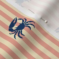 Fiddler_Crabs_Navy_on_weathered_red_stripe