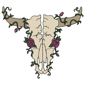 Flower skull