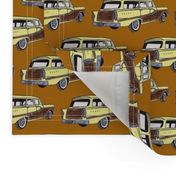 Yellow 1958 Edsel Bermuda on honey mustard background