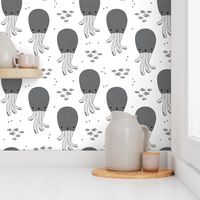 Magical under water world jelly fish octopus kids design gender neutral