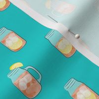 sweet tea - summer time drinks - mason jar fabric