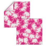 Frosted Animal Cookies - Pink Sprinkled Delights, Large