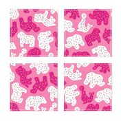 Frosted Animal Cookies - Pink Sprinkled Delights, Large