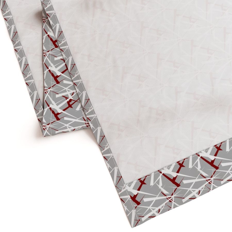 Abstract triangles red and gray