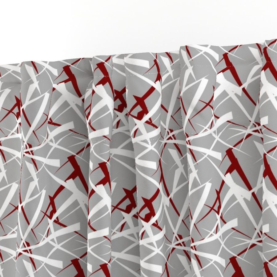 Abstract triangles red and gray