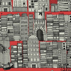 dystopian toile red