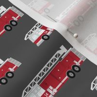 fire trucks - dark red