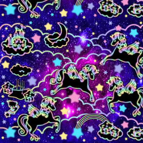 8 Pegasus winged unicorns pegacorns stars rainbows clouds trees ponds lakes teddy bears shooting cats sky skies pony ponies horses purple galaxy violet galaxies nebulae universe night cosmic cosmos planets supernova quasars kawaii japanese inspired moon c