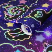  10 llamas alpacas stars rainbows clouds trees ponds lakes teddy bears shooting cats sky skies purple galaxy violet galaxies nebulae universe violet galaxies nebulae universe night cosmic cosmos planets supernova quasars kawaii japanese inspired moon cast