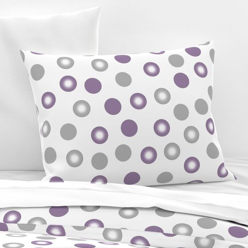 purple polka dots