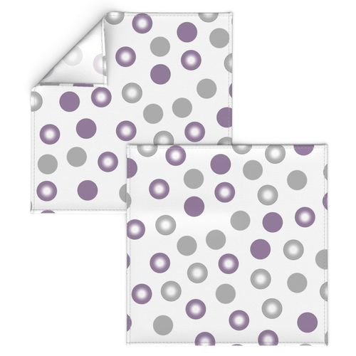 purple polka dots