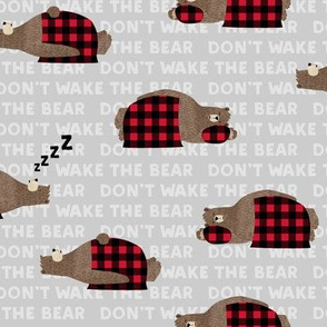 (small scale) don't wake the bear - grey 