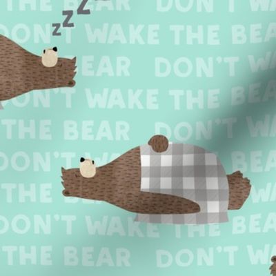 don't wake the bear - light blue