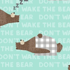 don't wake the bear - light blue