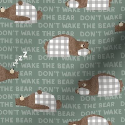 (small scale) don't wake the bear - green