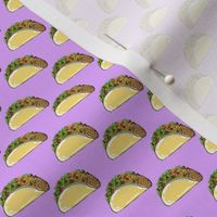 Tacos on purple - super tiny scale