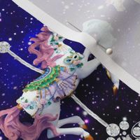 egl elegant gothic lolita carousel pony horses ponies carnival Victorian baroque jewels gems diamonds emeralds glitter sparkles stars universe galaxy cosmic cosmos planets nebula  filigree