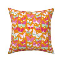 Summer butterfly garden sweet botanical insects for girls orange