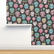 Sugar Skulls on Black