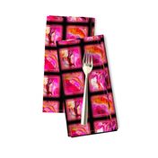 JEWELS MARBLE GLASS FUCHSIA PINK TILES