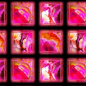 JEWELS MARBLE GLASS FUCHSIA PINK TILES