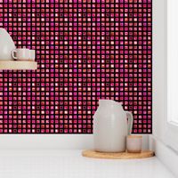 mini JEWELS MARBLE GLASS FUCHSIA PINK TILES