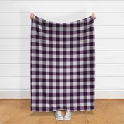 Big Buffalo Plaid - Check - Eggplant and Silver