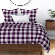 Big Buffalo Plaid - Check - Eggplant and Silver