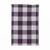 Big Buffalo Plaid - Check - Eggplant and Silver