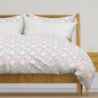 Cool dots and freckles circle abstract memphis style dots in pastel pink for girls