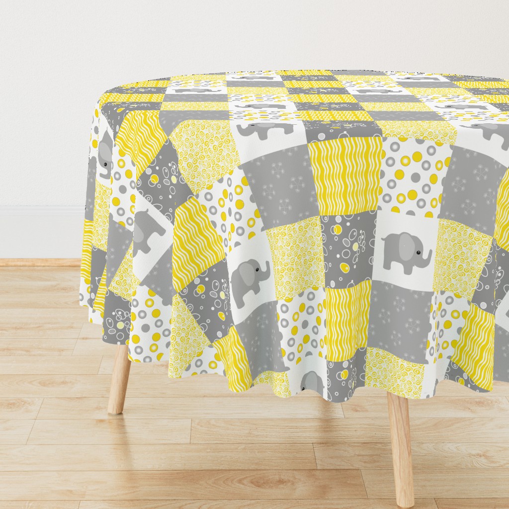 yellow elephant quilt