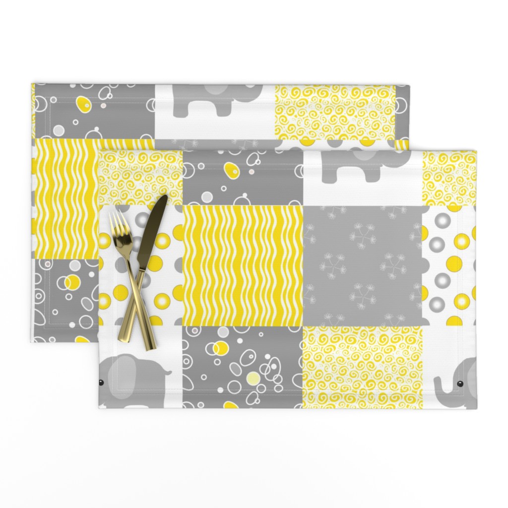 yellow elephant quilt