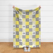 yellow elephant quilt