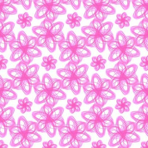 Delicate Pink Swirl Floral