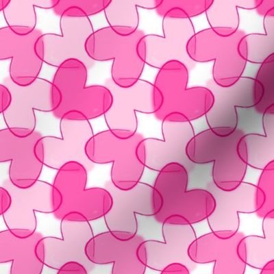 Interlocking Pink Hearts