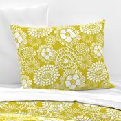 Festibloom - Modern Floral Mustard Yellow