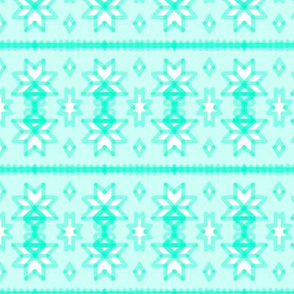 Nordic Snowflakes Winter Stripe