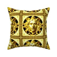 gold baroque rococo medusa inspired gorgons Greek Greece Mythology monsters   inspired Victorian