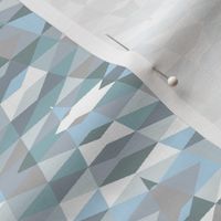 blue-grey patchwork arrow