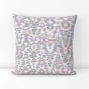 patchwork arrow - lilac, mauve, cream and grey