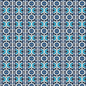oriental mosaic batik blue-big